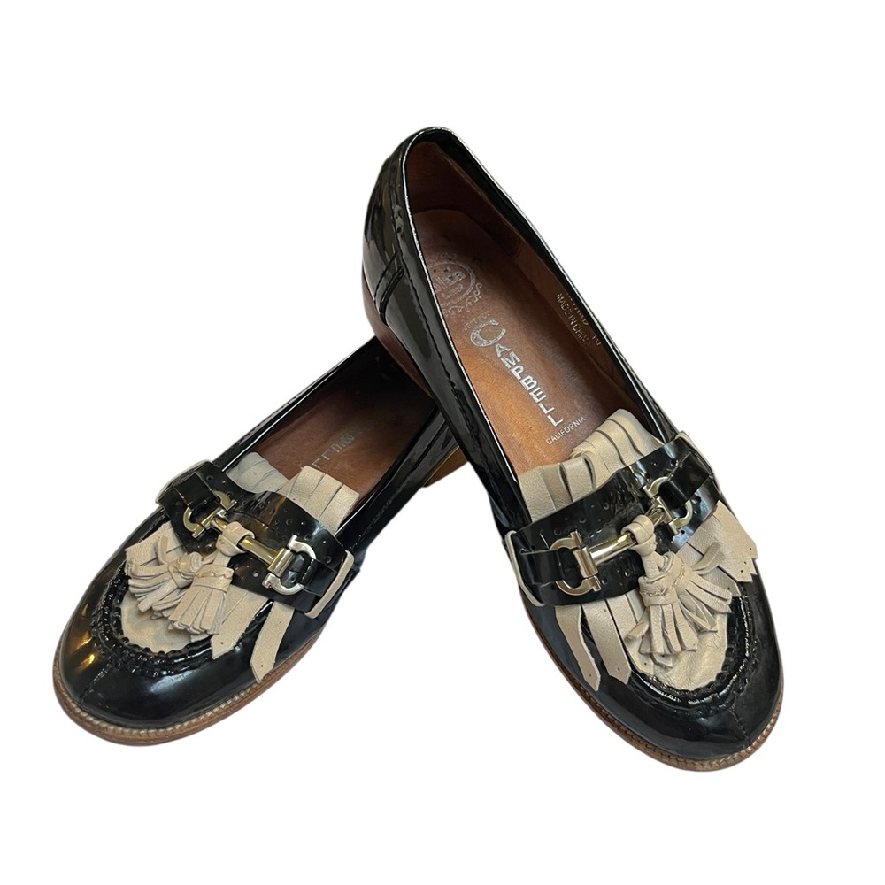 Jeffrey Campbell Women's Black patent leather loafers
Size 10